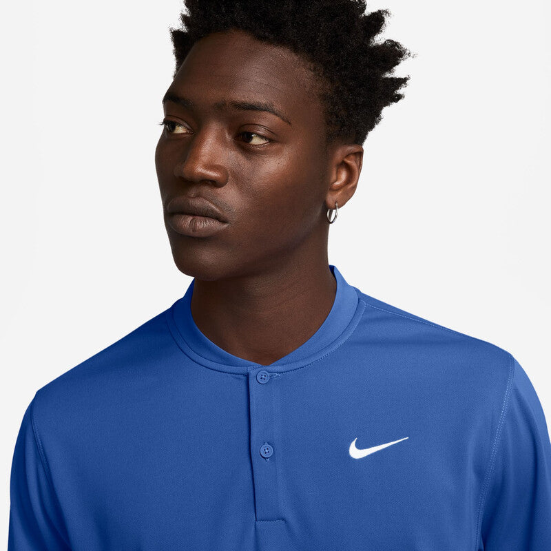 Nike Court Dri-Fit Blade Solid Polo (M) (Comet Blue) Nike