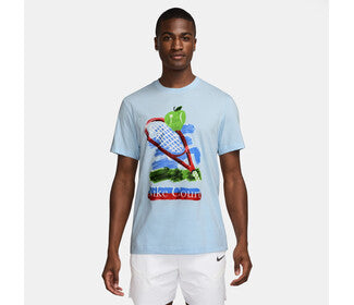 Nike Court Us Open Tee (M) (Celestine Blue)