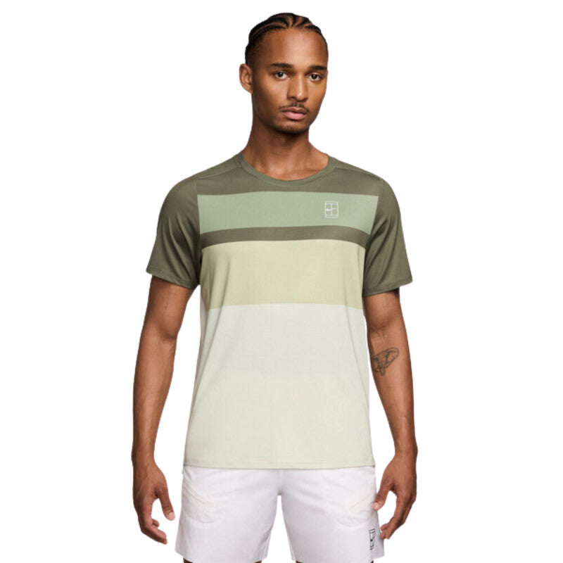 Nike Court Advantage Printed Top (M) (Medium Olive) Nike