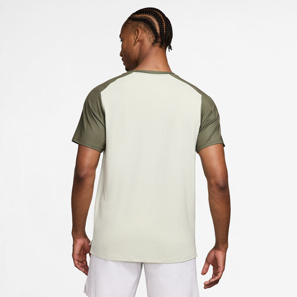 Nike Court Advantage Printed Top (M) (Medium Olive)