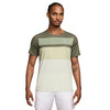 Nike Court Advantage Printed Top (M) (Medium Olive)