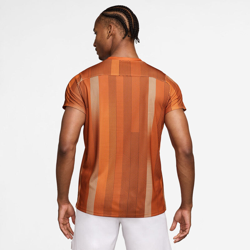 Nike Court Dri-Fit Victory Printed Top (M) (Campfire Orange) Nike