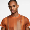 Nike Court Dri-Fit Victory Printed Top (M) (Campfire Orange) Nike