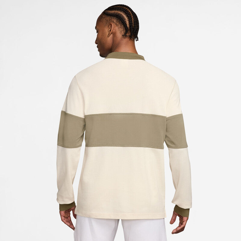 Nike Court Heritage Long Sleeve Polo (M) (Fir) Nike