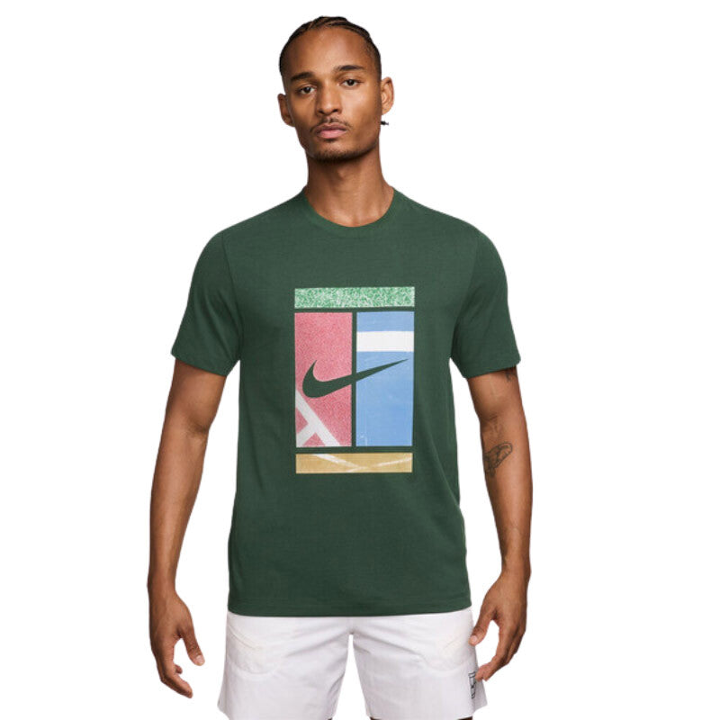 Nike Court Dri-Fit Tennis Court Tee (M) (White) Nike