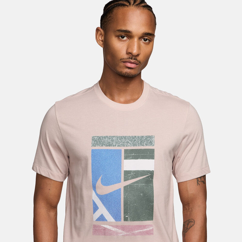 Nike Court Dri-Fit Tennis Court Tee (M) (White) Nike