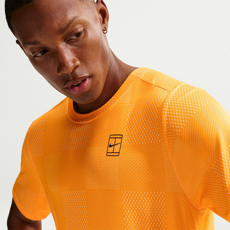 Nike Court Advantage Printed Top (M) (Laser Orange) Nike