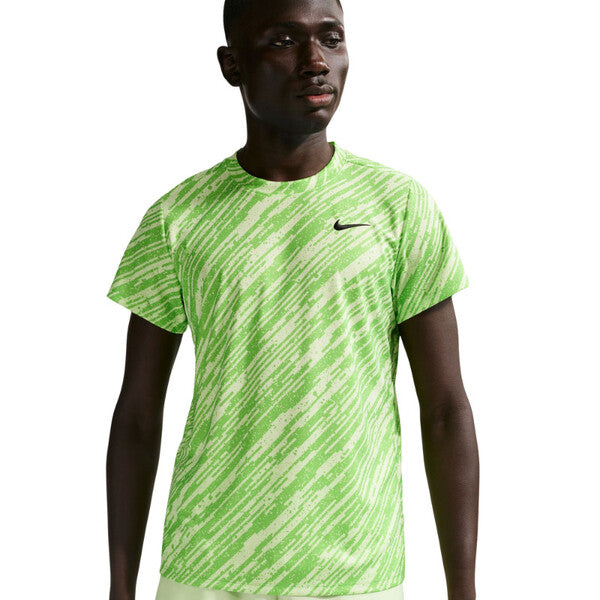 Nike Court Dri-Fit Victory Printed Top (M) (Mean Green)