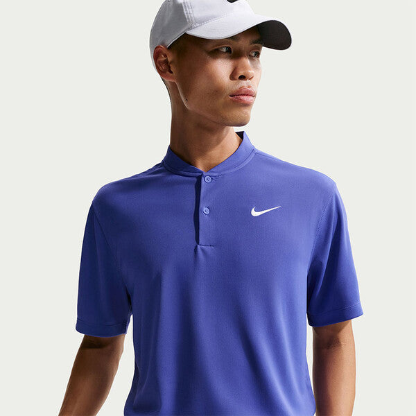 Nike Court Dri-Fit Blade Solid Polo (M) (Lapis)