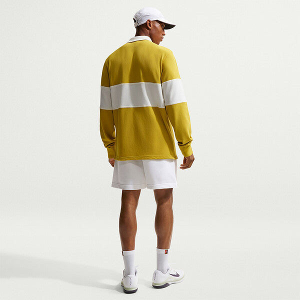 Nike Court Heritage Long Sleeve Polo (M) (Saffron Quartz)