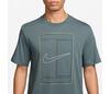 Nike Court Heritage Graphic Tee (M) (Mineral Slate)