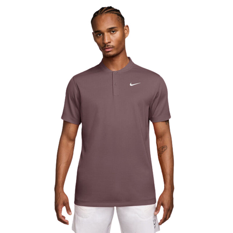 Nike Court Dri-Fit Blade Solid Polo (M) (Bright Violet) Nike