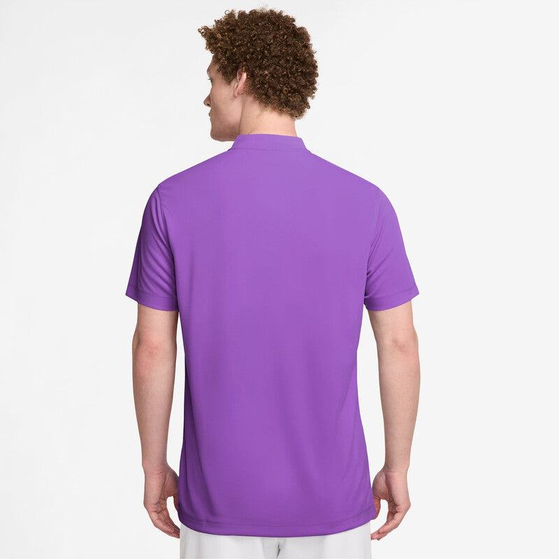Nike Court Dri-Fit Blade Solid Polo (M) (Bright Violet) Nike CN1080-PUR-L