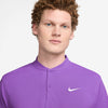 Nike Court Dri-Fit Blade Solid Polo (M) (Bright Violet) Nike CN1080-PUR-L