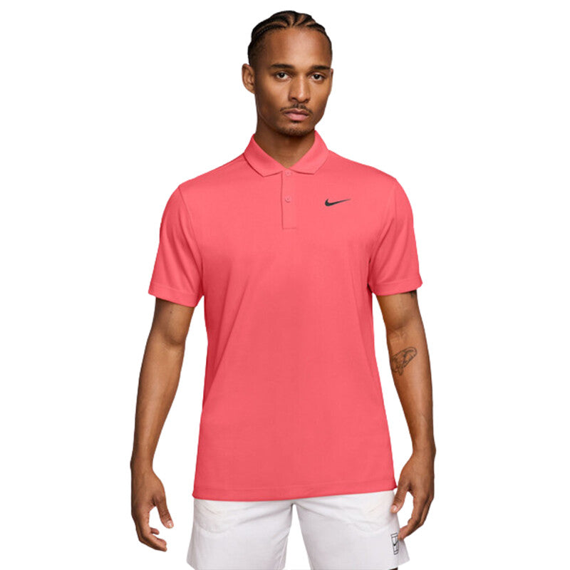 Nike Court Dri-Fit Solid Polo (M) (Hot Lava) Nike CN1081-PNK-L