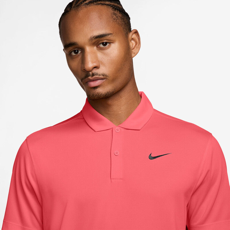 Nike Court Dri-Fit Solid Polo (M) (Hot Lava) Nike CN1081-PNK-L
