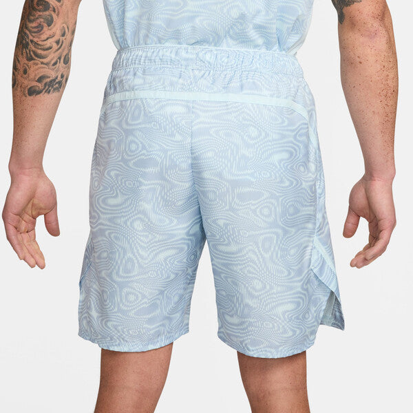 Nike Court Victory Printed 9" Short (M) (Glacier Blue)
