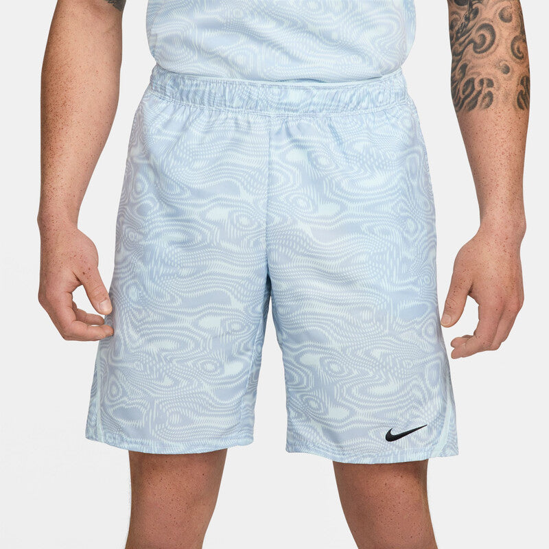 Nike Court Victory Printed 9" Short (M) (Glacier Blue)