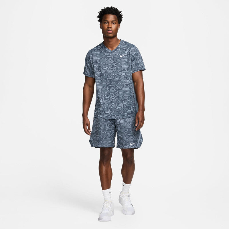 Nike Court Victory Printed 9" Short (M) (Ashen Slate)
