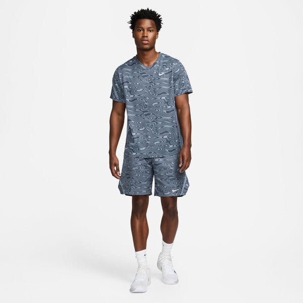 Nike Court Victory Printed 9" Short (M) (Ashen Slate)