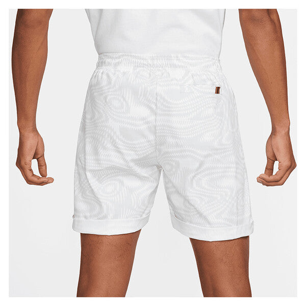 Nike Court Dri-Fit Heritage 6" Short (M) (White)