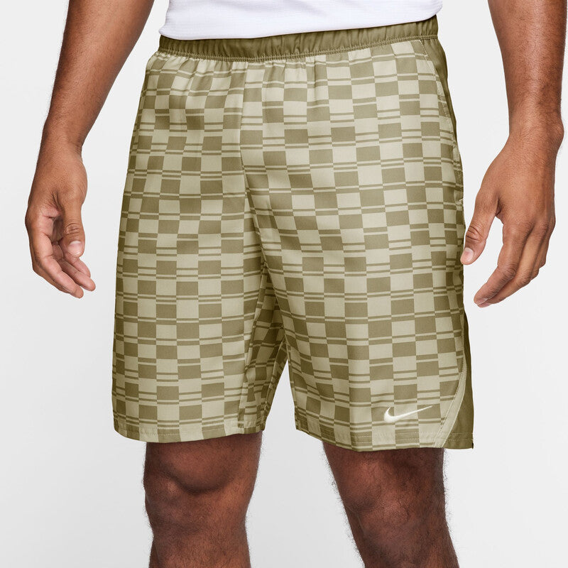 Nike Court Victory Printed 9" Short (M) (Lt Khaki)