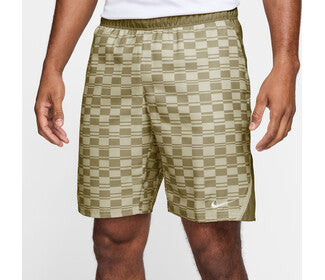 Nike Court Victory Printed 9" Short (M) (Lt Khaki)