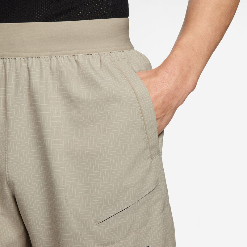 Nike Court Advantage 6" Printed Short (M) (Desert Khaki)
