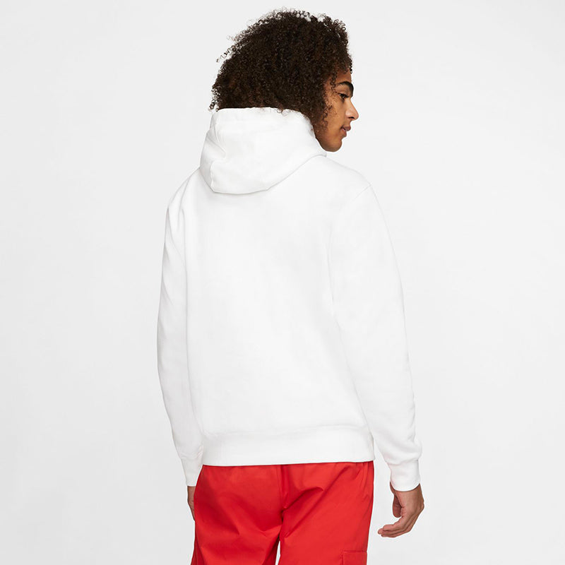 Nike Club Fleece Pullover Hoodie (M) (White)