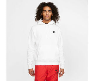 Nike Club Fleece Pullover Hoodie (M) (White)