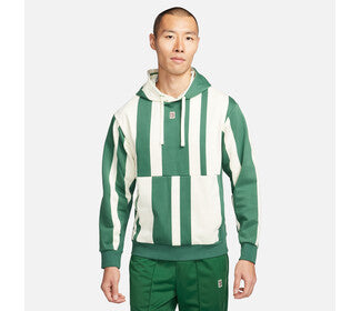 Nike Court Heritage Printed Hoodie (M) (Green)