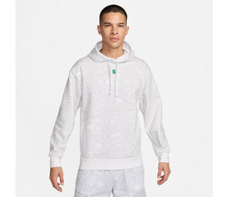 Nike Court Heritage Printed Hoodie (M) (White)