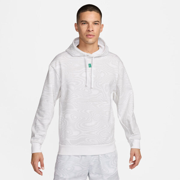 Nike Court Heritage Printed Hoodie (M) (White)