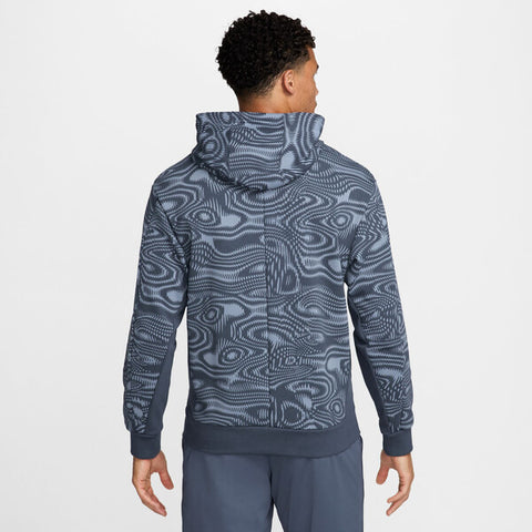 Nike Court Heritage Printed Hoodie (M) (Thunder Blue)