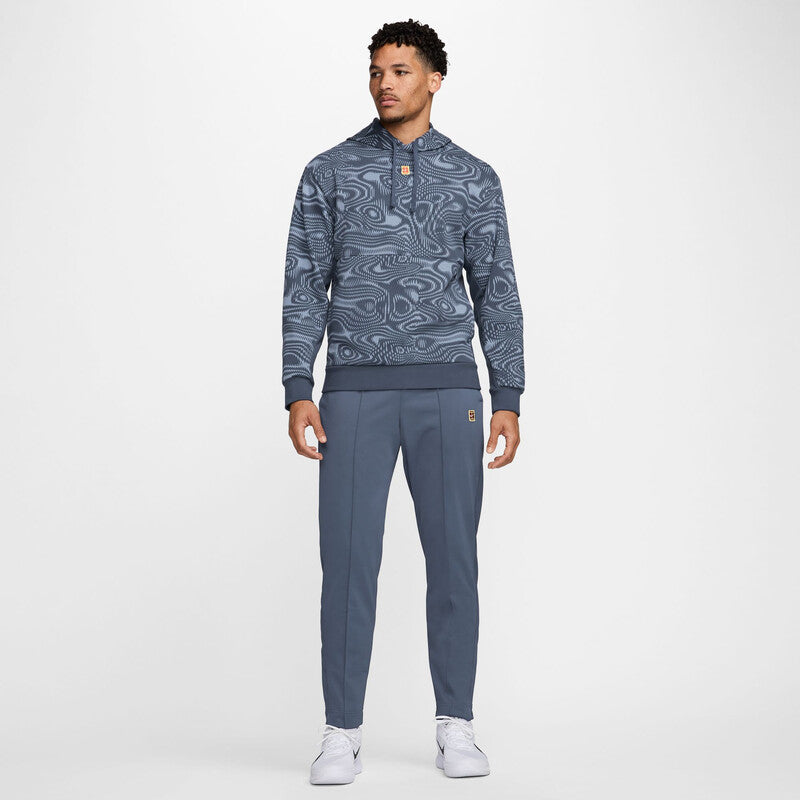 Nike Court Heritage Printed Hoodie (M) (Thunder Blue)