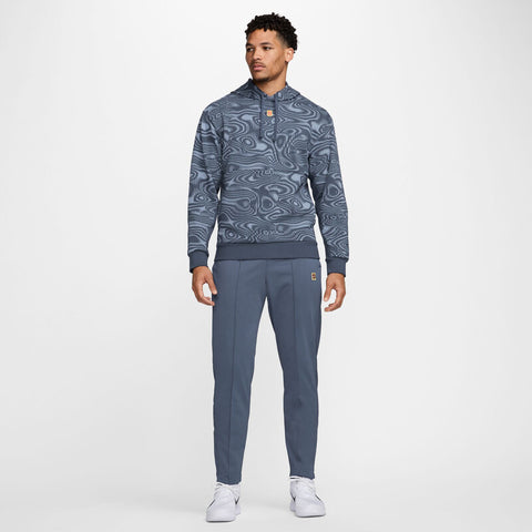 Nike Court Heritage Printed Hoodie (M) (Thunder Blue)