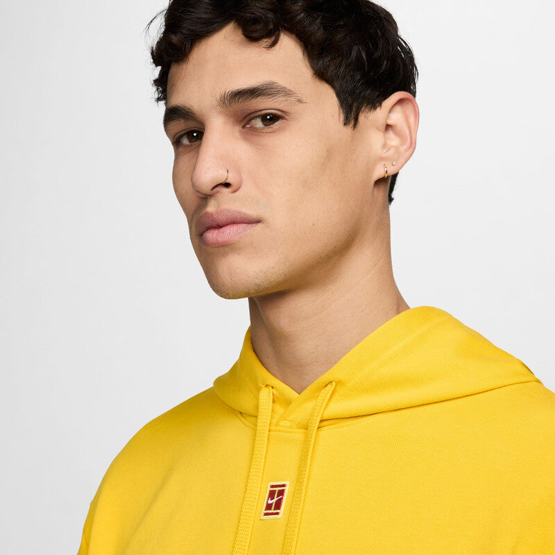 Nike Court Fleece Heritage Hoodie (M) (Vivid Sulfur)