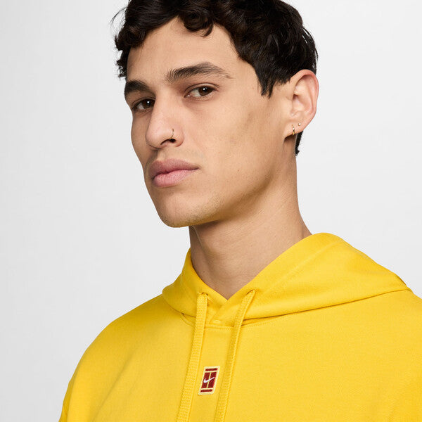 Nike Court Fleece Heritage Hoodie (M) (Vivid Sulfur)