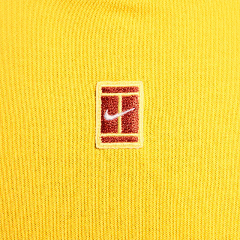 Nike Court Fleece Heritage Hoodie (M) (Vivid Sulfur)