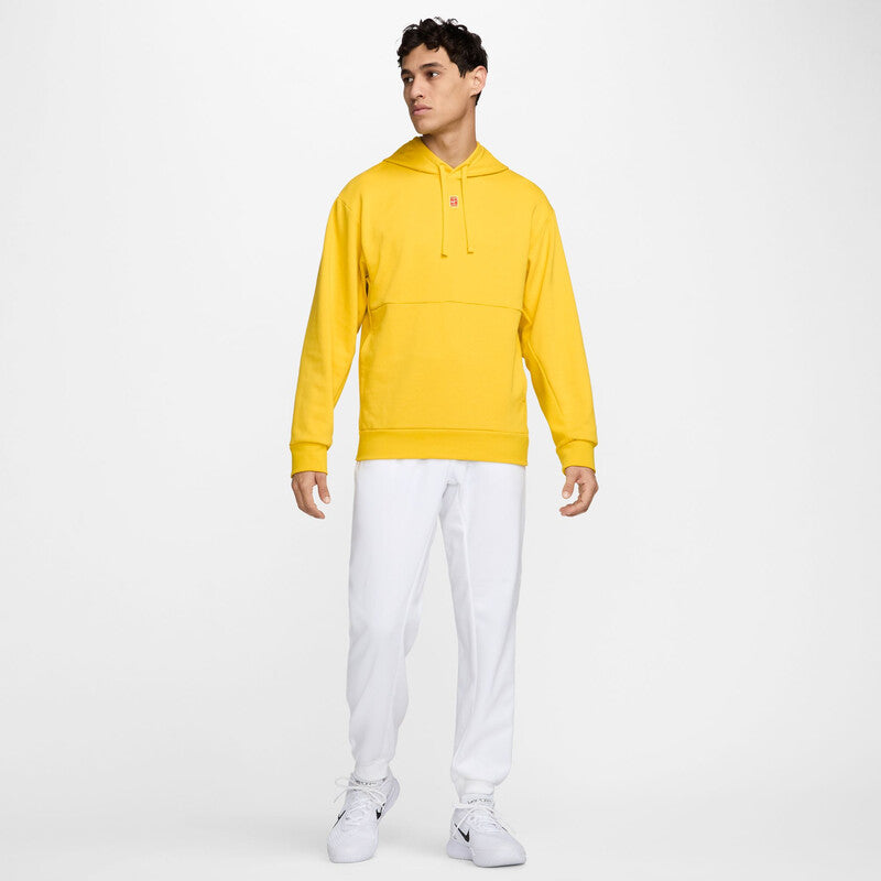 Nike Court Fleece Heritage Hoodie (M) (Vivid Sulfur)