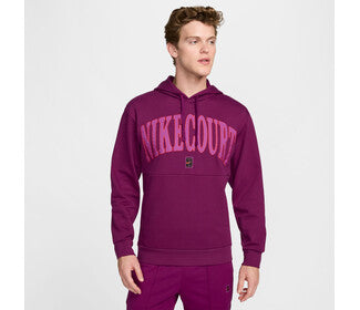 Nike Court Heritage Fleece Hoodie (M) (Sangria)