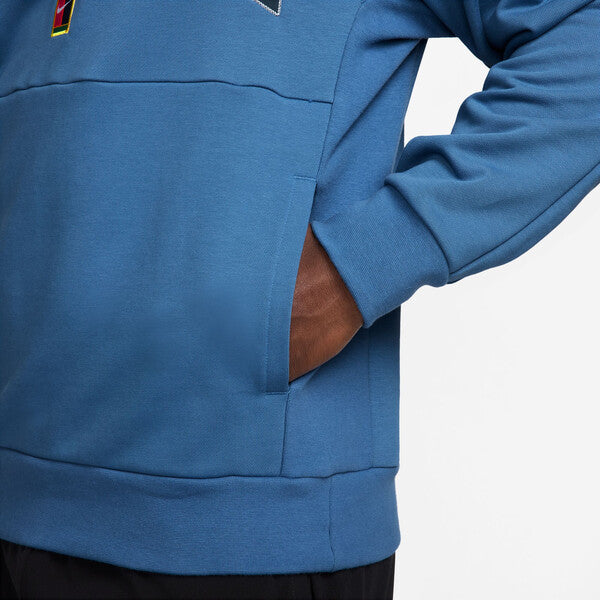 Nike Court Heritage Fleece Hoodie (M) (Star Blue)