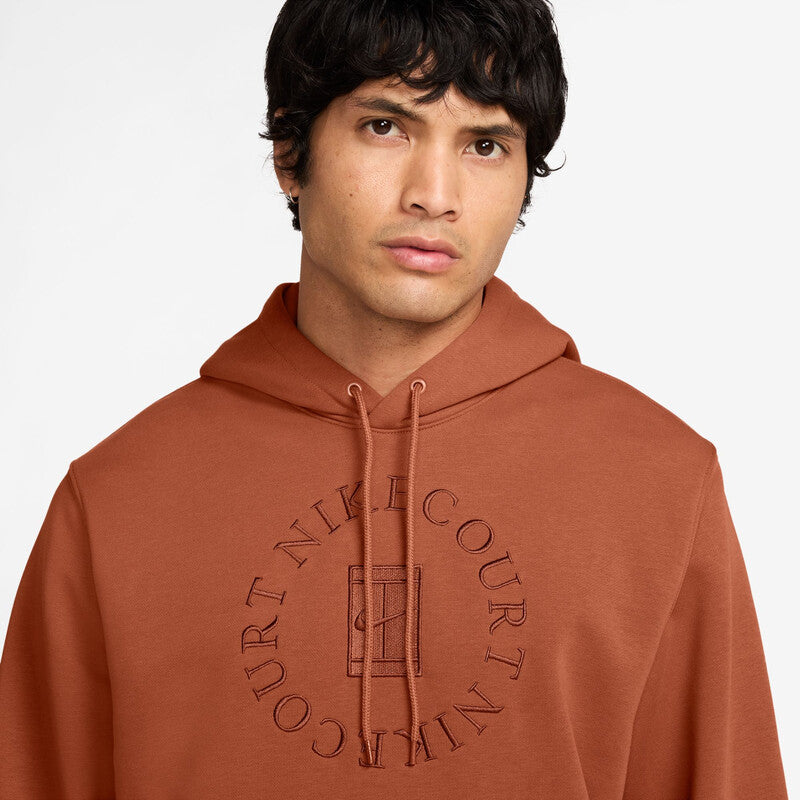 Nike Court Heritage Fleece Po Hoodie (M) (Dark Russet) Nike CN3115-BRN-XXL
