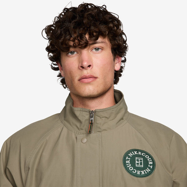 Nike Court Heritage Jacket (M) (Neutral Olive)