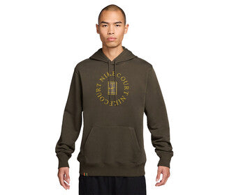 Nike Court Heritage Fleece Po Hoodie (M) (Dark Hazel)