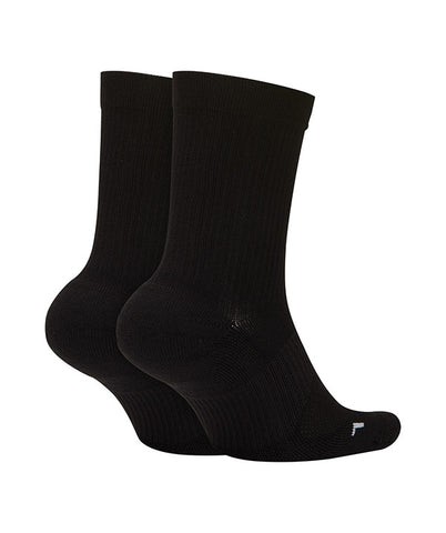 Nike Multiplier Crew Sock (2X) (Black)