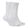 Nike Multiplier Crew Sock (2X) (White)