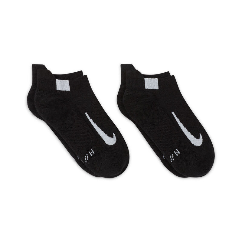 Nike Multiplier Max No Show Socks (2 Pair) (White) Nike