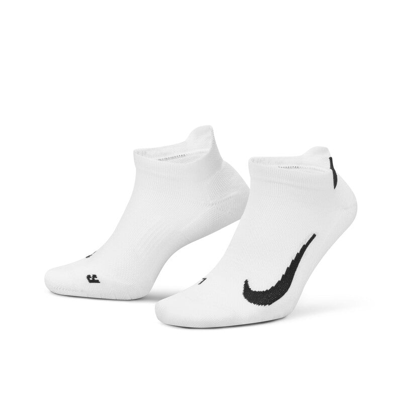 Nike Multiplier Max No Show Socks (2 Pair) (White) Nike
