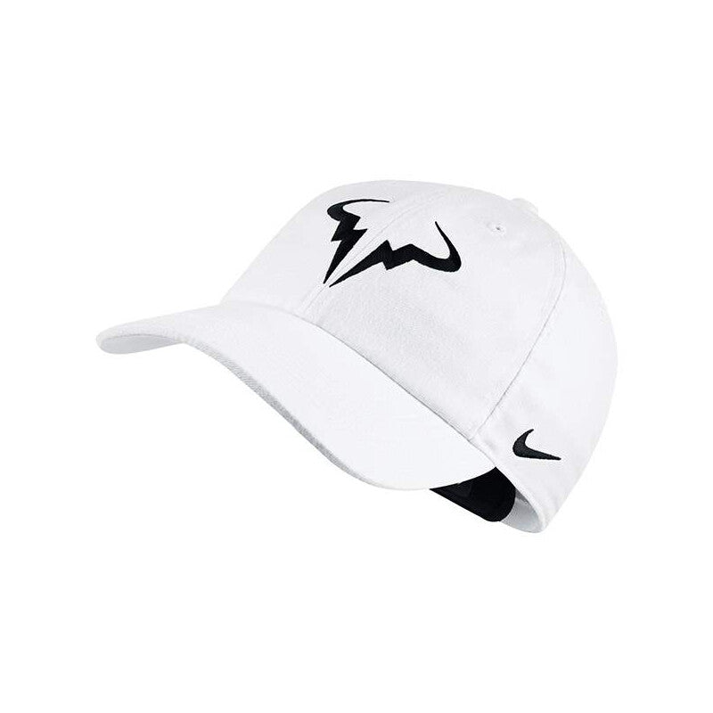Nike Rafa Aerobill Cap (M) (White/Black)